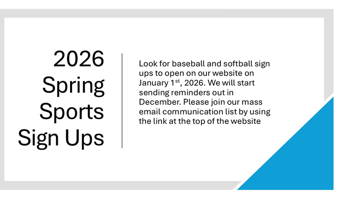 2026 Spring Sign Ups